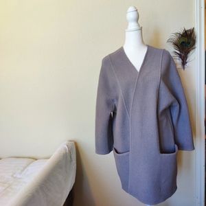 Alfani gray over-sized wool cardigan (quarter sleeves) 🩶 (Small) 🩶